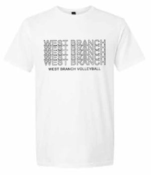 2026 West Branch Volleyball Gildan - Softstyle® T-Shirt (Letter Design)
