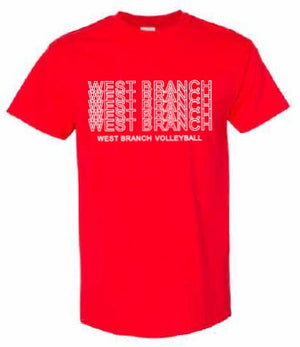 2026 West Branch Volleyball Gildan - Softstyle® T-Shirt (Letter Design)