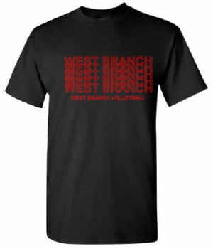 2026 West Branch Volleyball Gildan - Softstyle® T-Shirt (Letter Design)