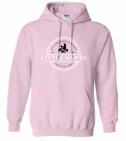 2026 City High Faculty and Staff Gildan - Heavy Blend™ Hooded Sweatshirt (Little Hawk Design)