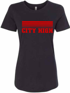 2026 City High Fall Spirit Store Next Level - Women's Ideal T-Shirt (Stripes Design)