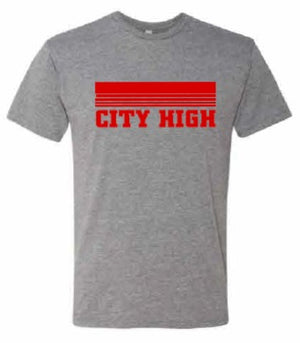 2026 City High Fall Spirit Store Comfort Colors - Garment-Dyed Heavyweight T-Shirt (Stripes Design)