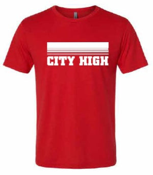 2026 City High Fall Spirit Store Comfort Colors - Garment-Dyed Heavyweight T-Shirt (Stripes Design)