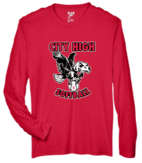 2026 City High Softball Men's Zone Performance Long Sleeve T-Shirt