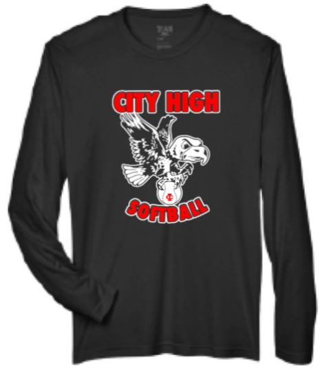 2026 City High Softball Men's Zone Performance Long Sleeve T-Shirt
