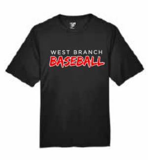 2026 West Branch Baseball Team 365 - Men's Zone Performance T-Shirt (Baseball)