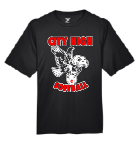 2026 City High Softball Men's Zone Performance T-Shirt