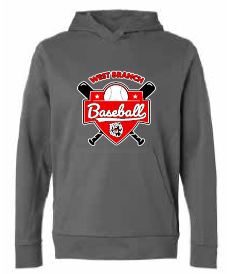 2026 West Branch Baseball Team 365 - Unisex Squad Hooded Tech Fleece Pullover (Logo)