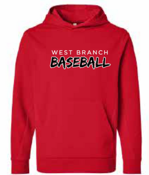 2026 West Branch Baseball Team 365 - Unisex Squad Hooded Tech Fleece Pullover (Baseball)