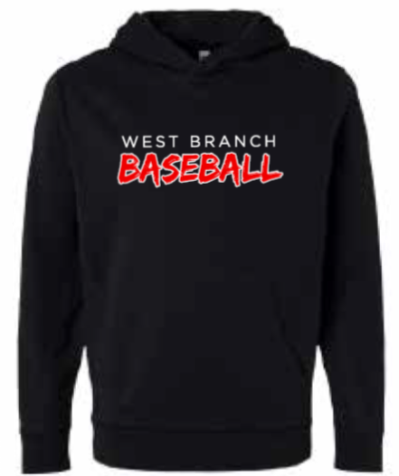 2026 West Branch Baseball Team 365 - Unisex Squad Hooded Tech Fleece Pullover (Baseball)