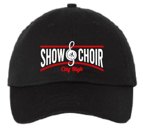 2024 City High Vocal Music and Show Choir Valucap - Adult Bio-Washed Classic Dad’s Cap (Show Choir Design)