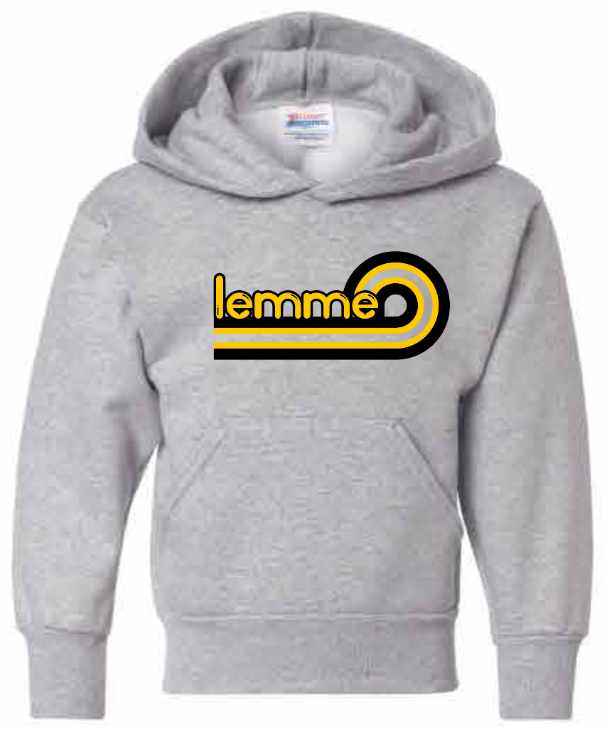 2026 Lemme Leopards Hanes - Youth EcoSmart® Hooded Sweatshirt (Wave Design)