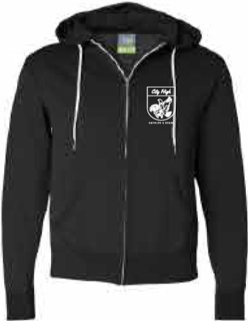2025 City High Faculty and Staff Independent Trading Co. - Unisex Lightweight Full-Zip Hooded Sweatshirt (Crest Design)
