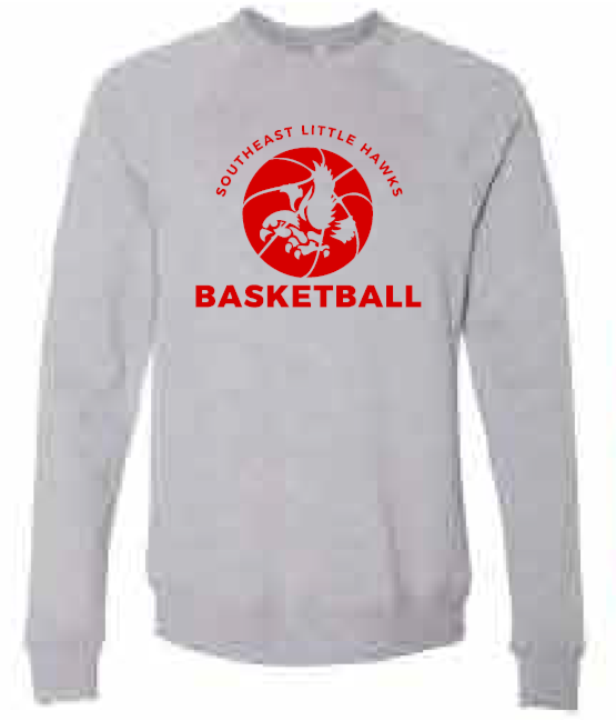 2025 Southeast Basketball BELLA + CANVAS - Sponge Fleece Raglan Crewneck Sweatshirt (Basketball Design)