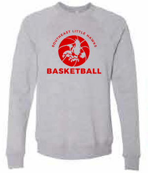 2025 Southeast Basketball BELLA + CANVAS - Sponge Fleece Raglan Crewneck Sweatshirt (Basketball Design)