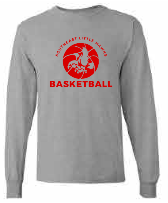 2025 Southeast Basketball Gildan - Heavy Cotton™ Long Sleeve T-Shirt (Basketball Design)