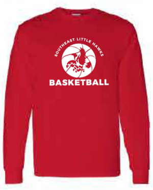 2025 Southeast Basketball Gildan - Heavy Cotton™ Long Sleeve T-Shirt (Basketball Design)