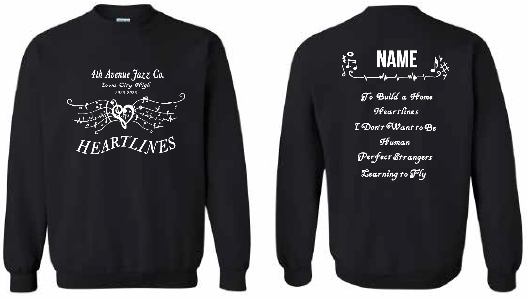 2025 4th Ave Jazz Co Gildan - Heavy Blend™ Crewneck Sweatshirt (with Personalization)