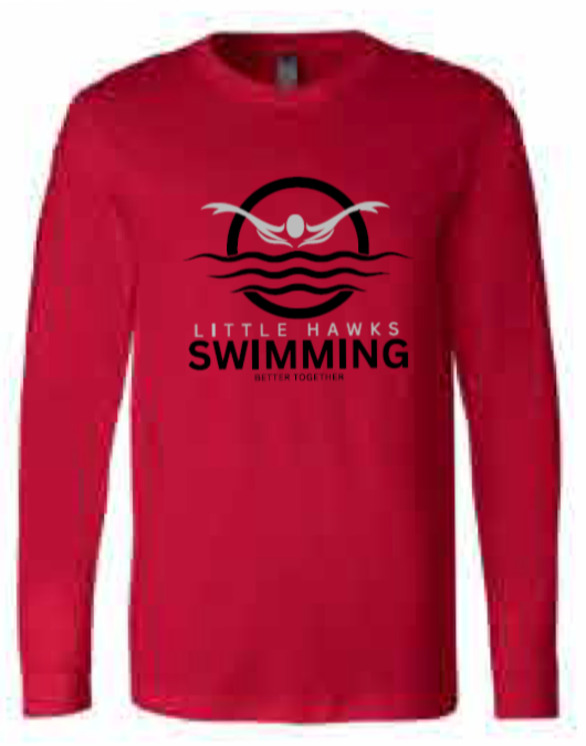 2025 Southeast Swimming BELLA + CANVAS - Jersey Long Sleeve Tee (Butterfly Design)