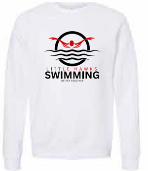 2025 Southeast Swimming BELLA + CANVAS - Sponge Fleece Raglan Crewneck Sweatshirt (Butterfly Design)