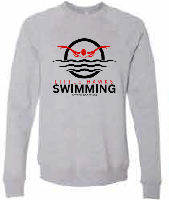 2025 Southeast Swimming BELLA + CANVAS - Sponge Fleece Raglan Crewneck Sweatshirt (Butterfly Design)