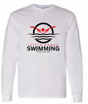 2025 Southeast Swimming Gildan - Heavy Cotton™ Long Sleeve T-Shirt (Butterfly Design)