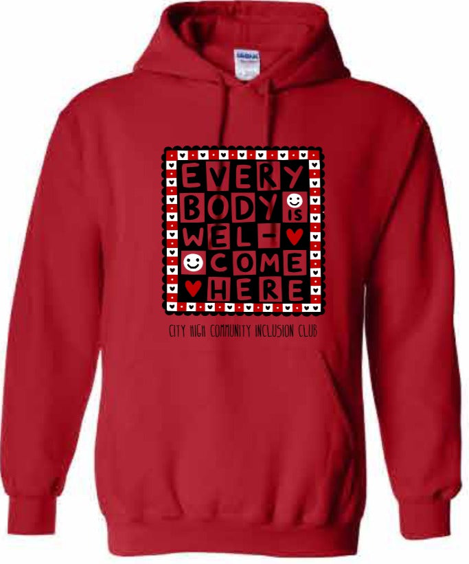 2026 City High Community Inclusion Club Gildan - Heavy Blend™ Hooded Sweatshirt