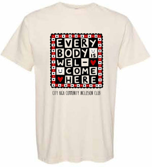 2026 City High Community Inclusion Club Comfort Colors - Garment-Dyed Heavyweight T-Shirt
