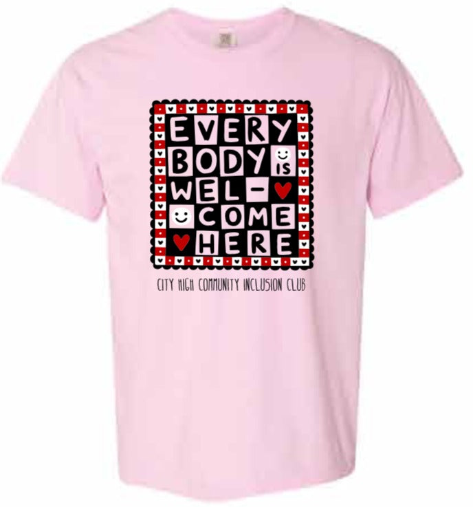 2026 City High Community Inclusion Club Comfort Colors - Garment-Dyed Heavyweight T-Shirt