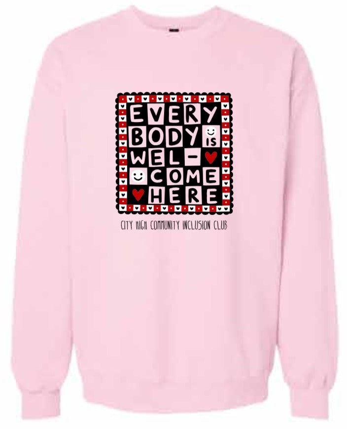 2026 City High Community Inclusion Club Gildan - Unisex Softstyle® Midweight Crewneck Sweatshirt