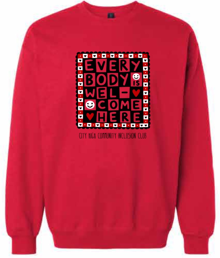 2026 City High Community Inclusion Club Gildan - Unisex Softstyle® Midweight Crewneck Sweatshirt