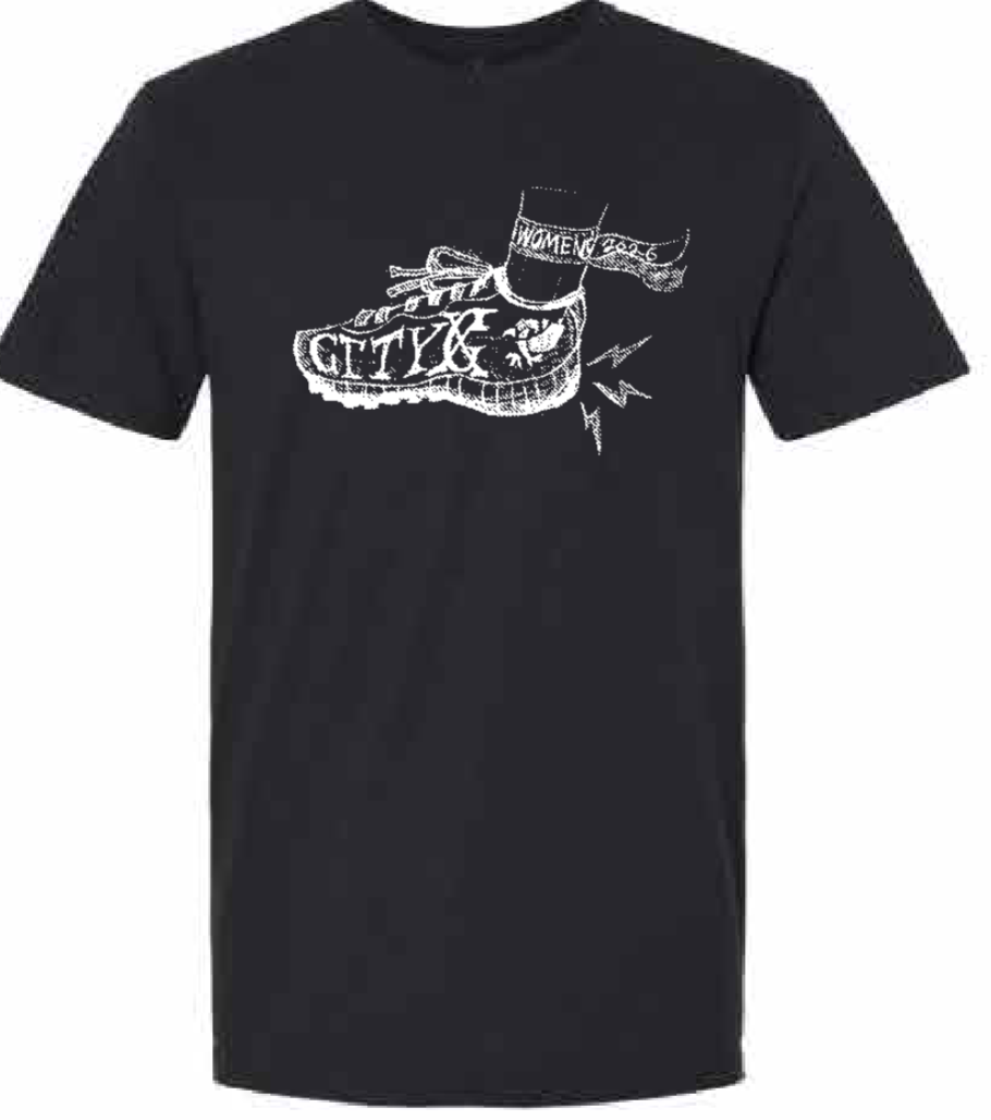 2026 City High Women's Cross Country Gildan - Softstyle® T-Shirt (Shoe Design)
