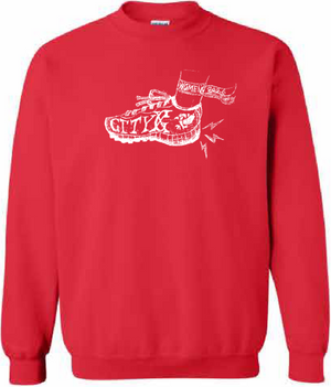 2026 City High Women's Cross Country Gildan - Heavy Blend™ Crewneck Sweatshirt (Shoe Design)