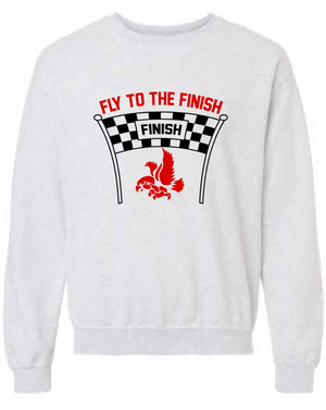 2026 City High Women's Cross Country Gildan - Heavy Blend™ Crewneck Sweatshirt (Fly Design)