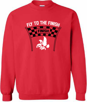 2026 City High Women's Cross Country Gildan - Heavy Blend™ Crewneck Sweatshirt (Fly Design)