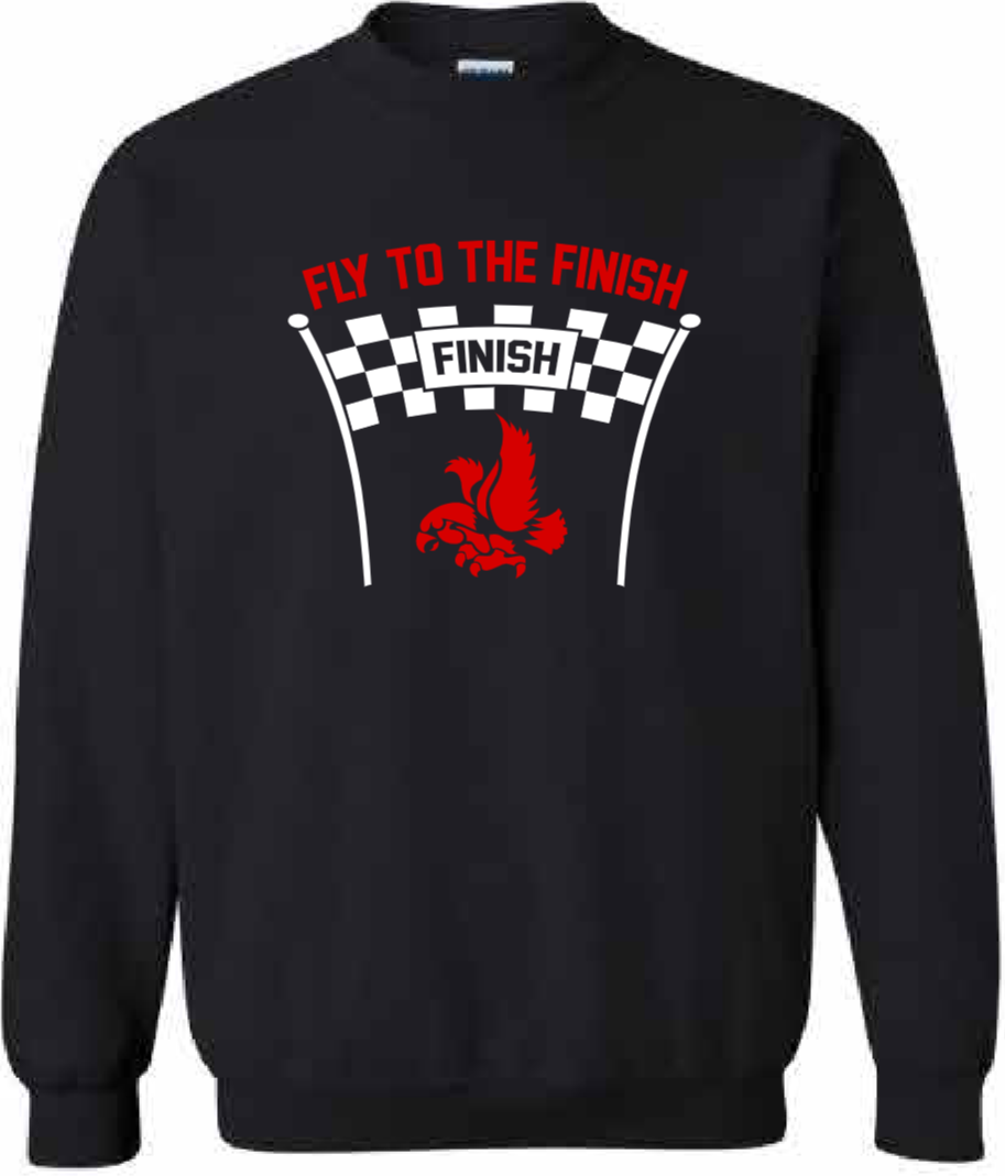 2026 City High Women's Cross Country Gildan - Heavy Blend™ Crewneck Sweatshirt (Fly Design)