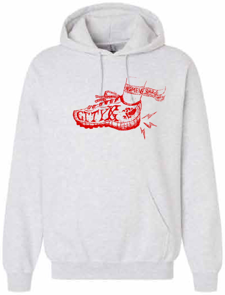2026 City High Women's Cross Country Gildan - Heavy Blend™ Hooded Sweatshirt (Shoe Design)