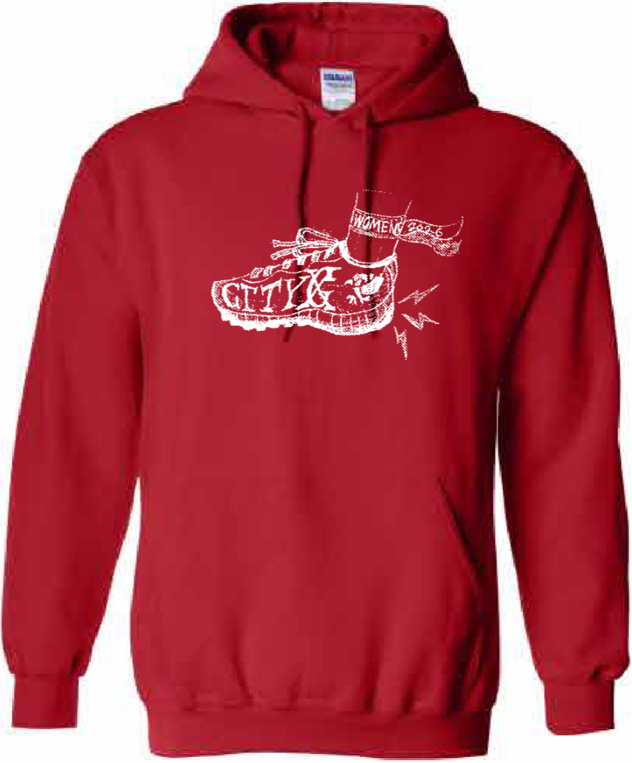 2026 City High Women's Cross Country Gildan - Heavy Blend™ Hooded Sweatshirt (Shoe Design)