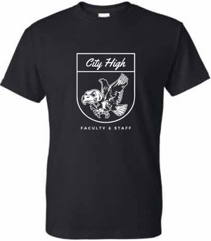 2026 City High Faculty and Staff Gildan - DryBlend® T-Shirt (Crest Design)
