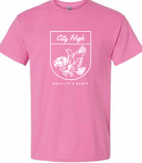 2026 City High Faculty and Staff Gildan - DryBlend® T-Shirt (Crest Design)