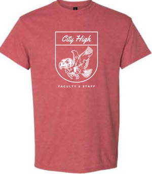2026 City High Faculty and Staff Gildan - DryBlend® T-Shirt (Crest Design)