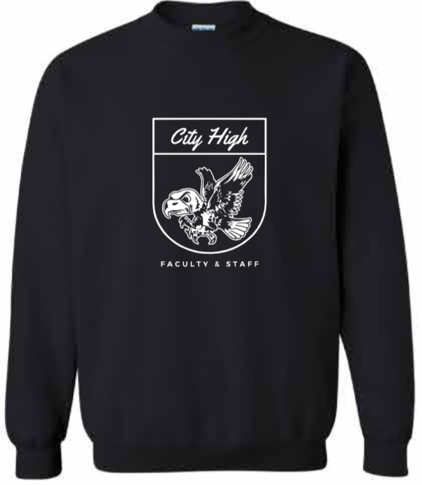 2026 City High Faculty and Staff Gildan - Heavy Blend™ Crewneck Sweatshirt (Crest Design)