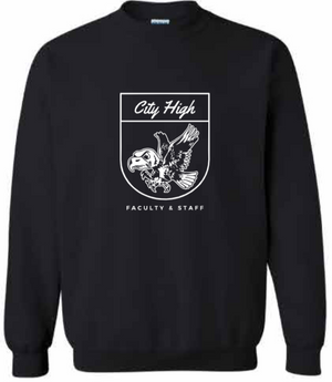 2026 City High Faculty and Staff Gildan - Heavy Blend™ Crewneck Sweatshirt (Crest Design)