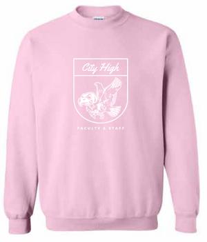 2026 City High Faculty and Staff Gildan - Heavy Blend™ Crewneck Sweatshirt (Crest Design)
