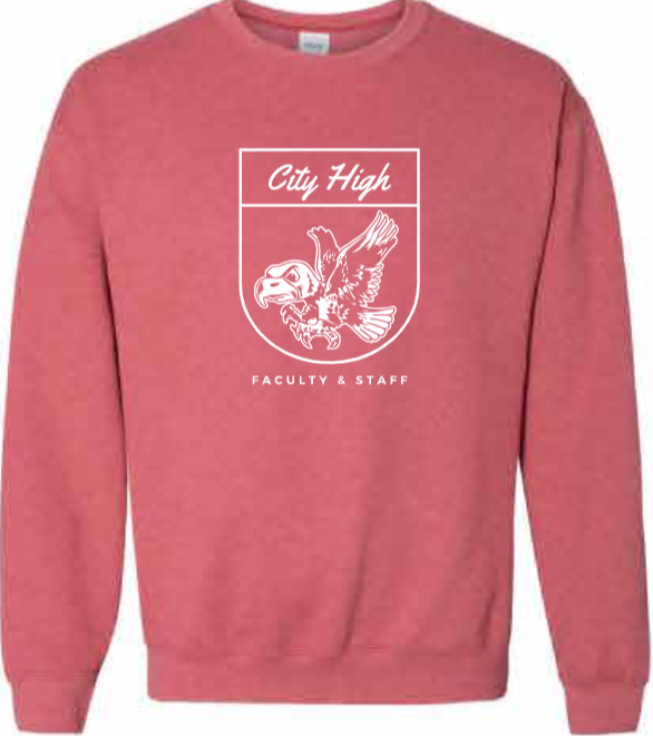2026 City High Faculty and Staff Gildan - Heavy Blend™ Crewneck Sweatshirt (Crest Design)