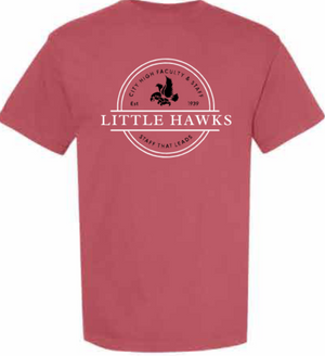 2026 City High Faculty and Staff Comfort Colors - Garment-Dyed Heavyweight T-Shirt (Little Hawk Design)
