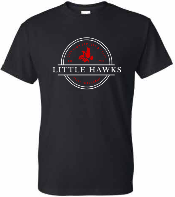 2026 City High Faculty and Staff Gildan - DryBlend® T-Shirt (Little Hawk Design)