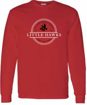 2026 City High Faculty and Staff Gildan - Heavy Cotton™ Long Sleeve T-Shirt (Little Hawk Design)