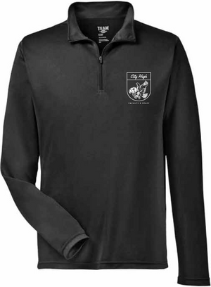 2026 City High Faculty and Staff Team 365 - Men's Zone Performance Quarter-Zip Pullover (Crest Design)