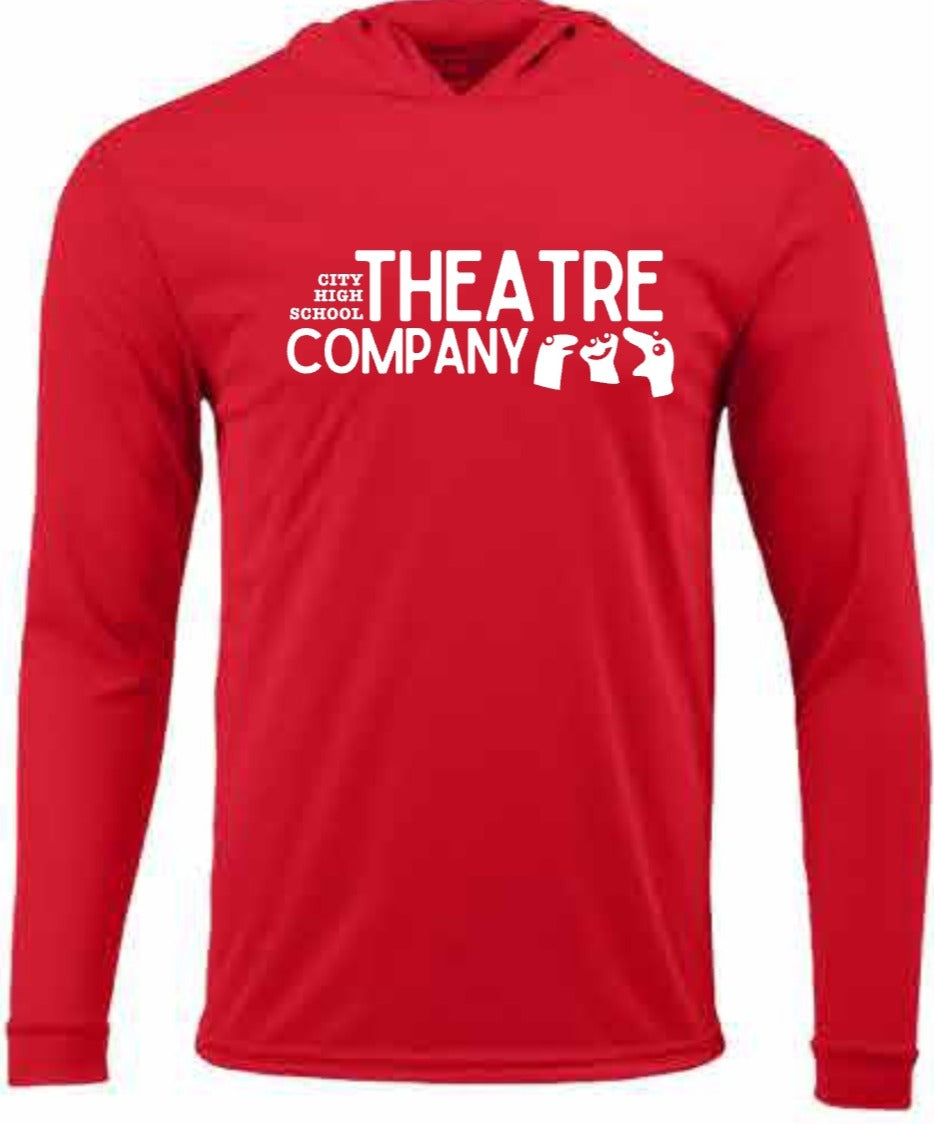 2026 City High Theatre Paragon - Unisex Bahama Performance Hooded Long Sleeve T-Shirt